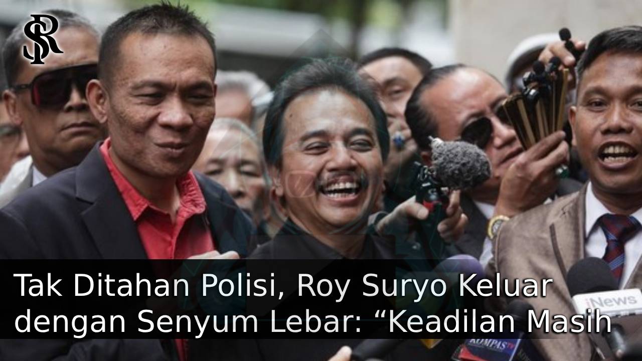 Tak Ditahan Polisi, Roy Suryo Keluar dengan Senyum Lebar: “Keadilan Masih Ada”